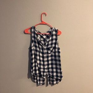 Flannel tank top